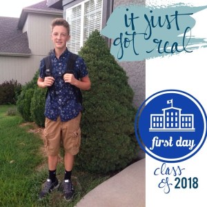 Carter, my big Freshman!